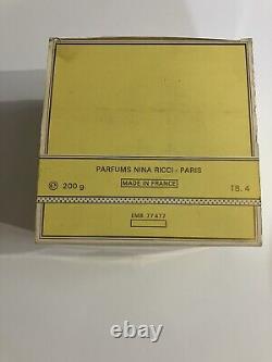 Vtg NINA RICCI L'AIR DU TEMPS PERFUMED DUSTING POWDER 200g-7oz