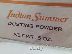 Vtg NOS Houbigant INDIAN SUMMER Perfumed Dusting Powder with Puff 5 oz + bonus NIB