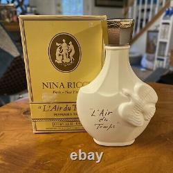 Vtg Nina Ricci L'Air Du Temps Perfumed Talc Body Dusting Powder 3.5oz New with Box