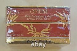 Vtg OPIUM by YVES SAINT LAURENT Parf. Corp. PERFUMED DUSTING POWDER 5.2 oz 150 g