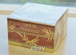 Vtg OPIUM by YVES SAINT LAURENT Parf. Corp. PERFUMED DUSTING POWDER 5.2 oz 150 g