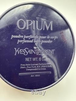 Vtg Opium By Yves Saint Laurent YSL 6 oz Perfumed Bath Dusting Body Powder NEW