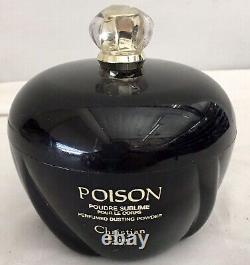 Vtg POISON Christian Dior Paris Perfume Dusting Body Powder 7oz SEE DESCRIPTION