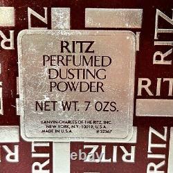 Vtg RITZ By Charles Of The Ritz Bath Body Dusting Perfumed Powder 7 oz NEW+Puff