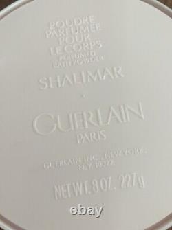 Vtg SHALIMAR by GUERLAIN Perfumed Bath Dusting Powder 8 oz 227g New Sealed NWOB