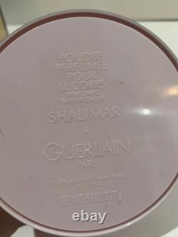 Vtg SHALIMAR by GUERLAIN Perfumed Bath Dusting Powder 8 oz 227g unused in box