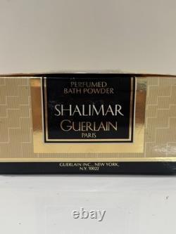 Vtg SHALIMAR by GUERLAIN Perfumed Bath Dusting Powder 8 oz 227g unused in box