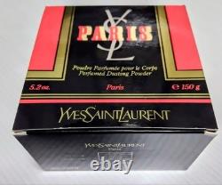 Vtg YSL Paris Perfumed Dusting Powder 5.3 Oz 150g Vintage Body Powder withBox