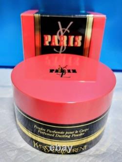 Vtg YSL Paris Perfumed Dusting Powder 5.3 Oz 150g Vintage Body Powder withBox