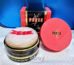 Vtg YSL Paris Perfumed Dusting Powder 5.3 Oz 150g Vintage Body Powder withBox