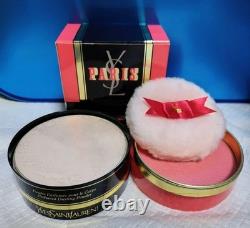 Vtg YSL Paris Perfumed Dusting Powder 5.3 Oz 150g Vintage Body Powder withBox