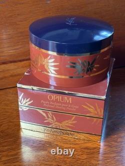 Vtg YSL Yves Saint Laurent OPIUM Perfumed Dusting Powder SEALED 5.2 oz with Box