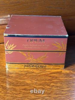 Vtg YSL Yves Saint Laurent OPIUM Perfumed Dusting Powder SEALED 5.2 oz with Box