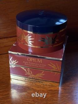 Vtg YSL Yves Saint Laurent OPIUM Perfumed Dusting Powder SEALED 5.2 oz with Box