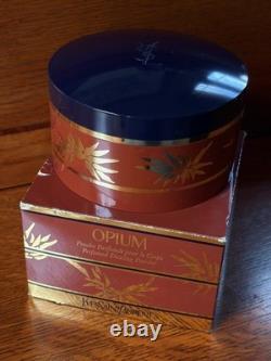 Vtg YSL Yves Saint Laurent OPIUM Perfumed Dusting Powder SEALED 5.2 oz with Box