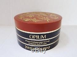 Vtg Yves Saint Laurent Opium Perfumed Body Dusting Powder 6 oz newithsealed