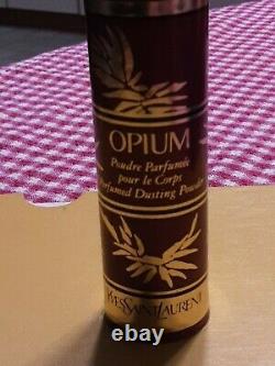 Vtg Yves Saint Laurent Opium Perfumed Dusting Powder