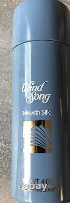 Wind Song Set Dusting Powder + 3 Rare TALC With Silk Vintage Perfumed New