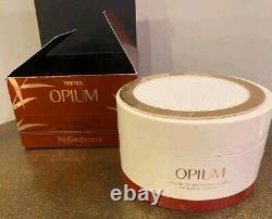 Women's fragrance YSL OPIUM 5.2 Oz Body Dusting Powder W Puff And Screen In Box