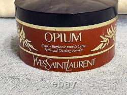 YSL OPIUM Yves Saint Laurent PERFUMED DUSTING POWDER 5.2 ounces 150g BLUE LID