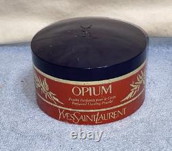 YSL OPIUM Yves Saint Laurent PERFUMED DUSTING POWDER 5.2 ounces 150g BLUE LID