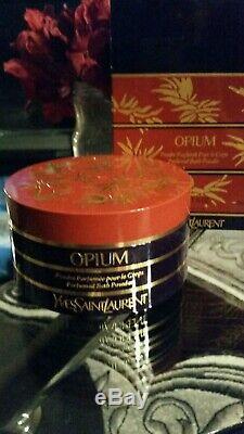 YSL Opium 6oz Perfumed Bath Powder Dusting Powder SEALED VINTAGE