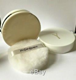 YSL Y Vintage Perfumed Bath Talc Dusting Powder New Unopened 3 oz Rare Item