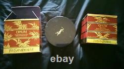 YVES SAINT LAURENT 150G+150G YSL Opium DUSTING BODY & BATH PERFUMED POWDER NIB