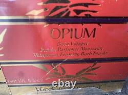 YVES SAINT LAURENT 150G+150G YSL Opium DUSTING BODY & BATH PERFUMED POWDERS NIB