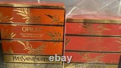 YVES SAINT LAURENT 150G+150G YSL Opium DUSTING BODY & BATH PERFUMED POWDERS NIB