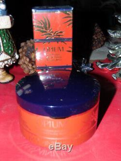 Ysl Opium Body/dusting Powder 5.2 Oz 150 Grams Sealed And Perfume 1.6 Oz Sealed