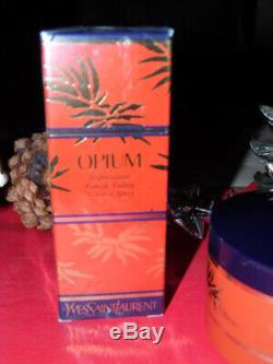 Ysl Opium Body/dusting Powder 5.2 Oz 150 Grams Sealed And Perfume 1.6 Oz Sealed