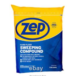 Zep 50 lb Floor Sweeping Compound Holds Dust on Cement and Wood Floors