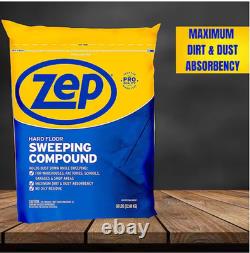 Zep 50 lb Floor Sweeping Compound Holds Dust on Cement and Wood Floors