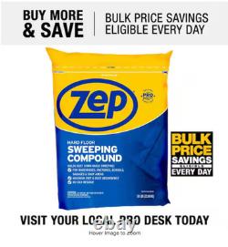 Zep 50 lb Floor Sweeping Compound Holds Dust on Cement and Wood Floors